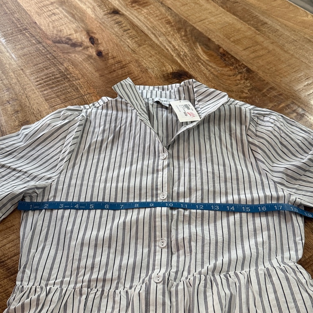 Evereve Ella Midi Stripe Shirt Dress NWT - Picture 11 of 11